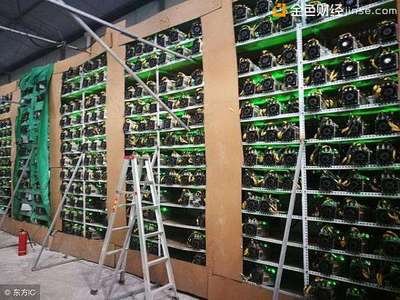 A modern mining farm showcasing multiple rigs at work