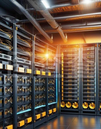 A well-structured mining farm with multiple rigs