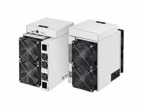 Modern bitcoin mining rig setup in a French facility