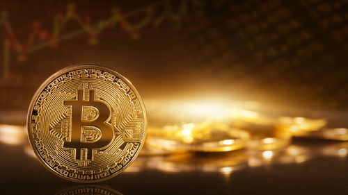 A vibrant depiction of Bitcoin mining rigs in action, symbolizing the reliability of servicing to keep operations seamless